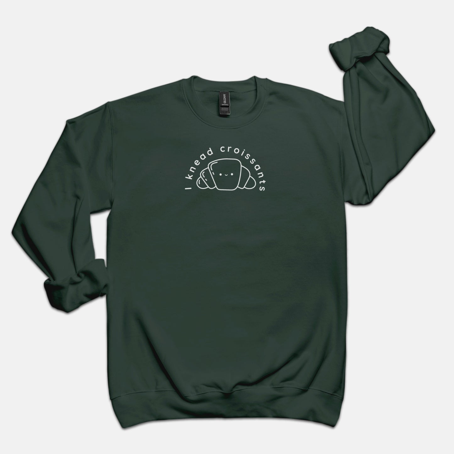 I Knead Croissants Crew Neck Sweatshirt