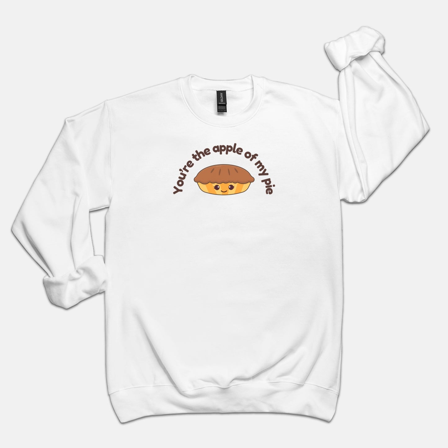 You're the Apple of My Pie Crew Neck Sweatshirt
