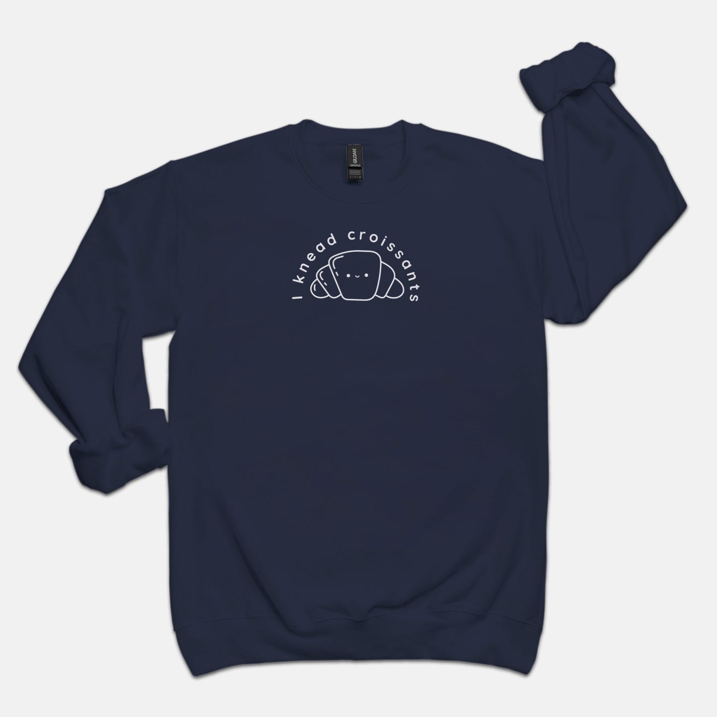 I Knead Croissants Crew Neck Sweatshirt